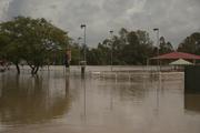 The netball fields at the eastern side of Peter Lightfoot Oval