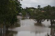 Sumners Rd, near the bus terminus. Karumba Place Park is low-lying and to the right.